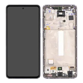 Pantalla Samsung A52s 5G A528 OLED lavanda con marco