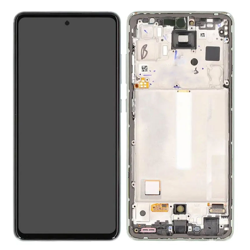 Pantalla Samsung A52s 5G A528 OLED verde con marco