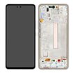 Pantalla Samsung A53 5G A536 OLED blanca con marco