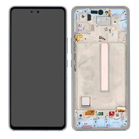 Pantalla Samsung A53 5G A536 OLED azul con marco