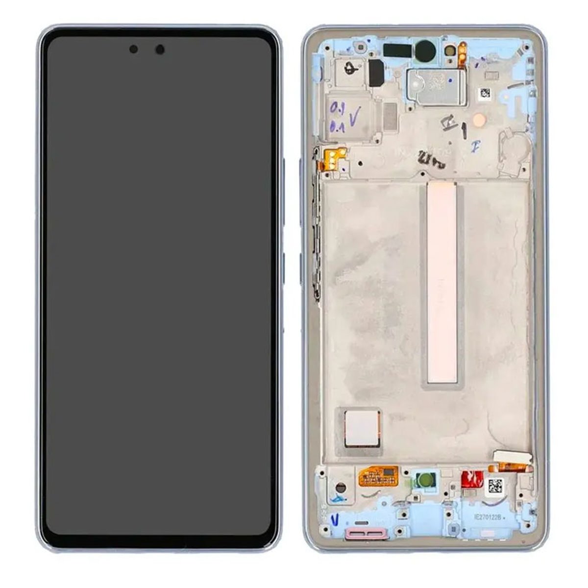 Pantalla Samsung A53 5G A536 OLED azul con marco