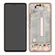 Pantalla Samsung A53 5G A536 OLED naranja con marco