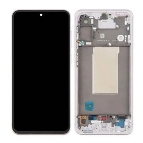 Pantalla Samsung Galaxy A56 5G A566 OLED rosa con marco