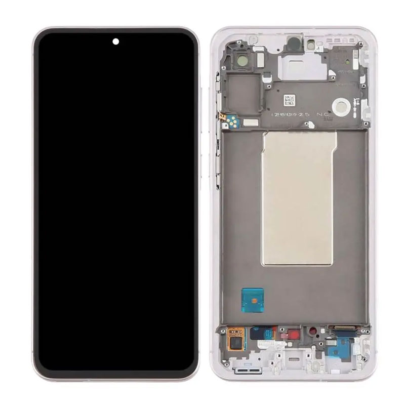 Pantalla Samsung Galaxy A56 5G A566 OLED rosa con marco