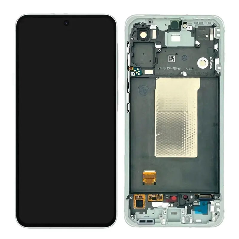 Pantalla Samsung Galaxy A56 5G A566 OLED verde con marco