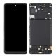 Pantalla Samsung Galaxy A71 A715 OLED negra con marco