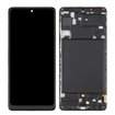 Pantalla Samsung Galaxy A71 A715 OLED negra con marco