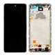 Pantalla Samsung Galaxy A72 4G A725 OLED blanca con marco