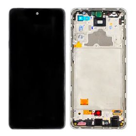Pantalla Samsung Galaxy A72 4G A725 OLED blanca con marco