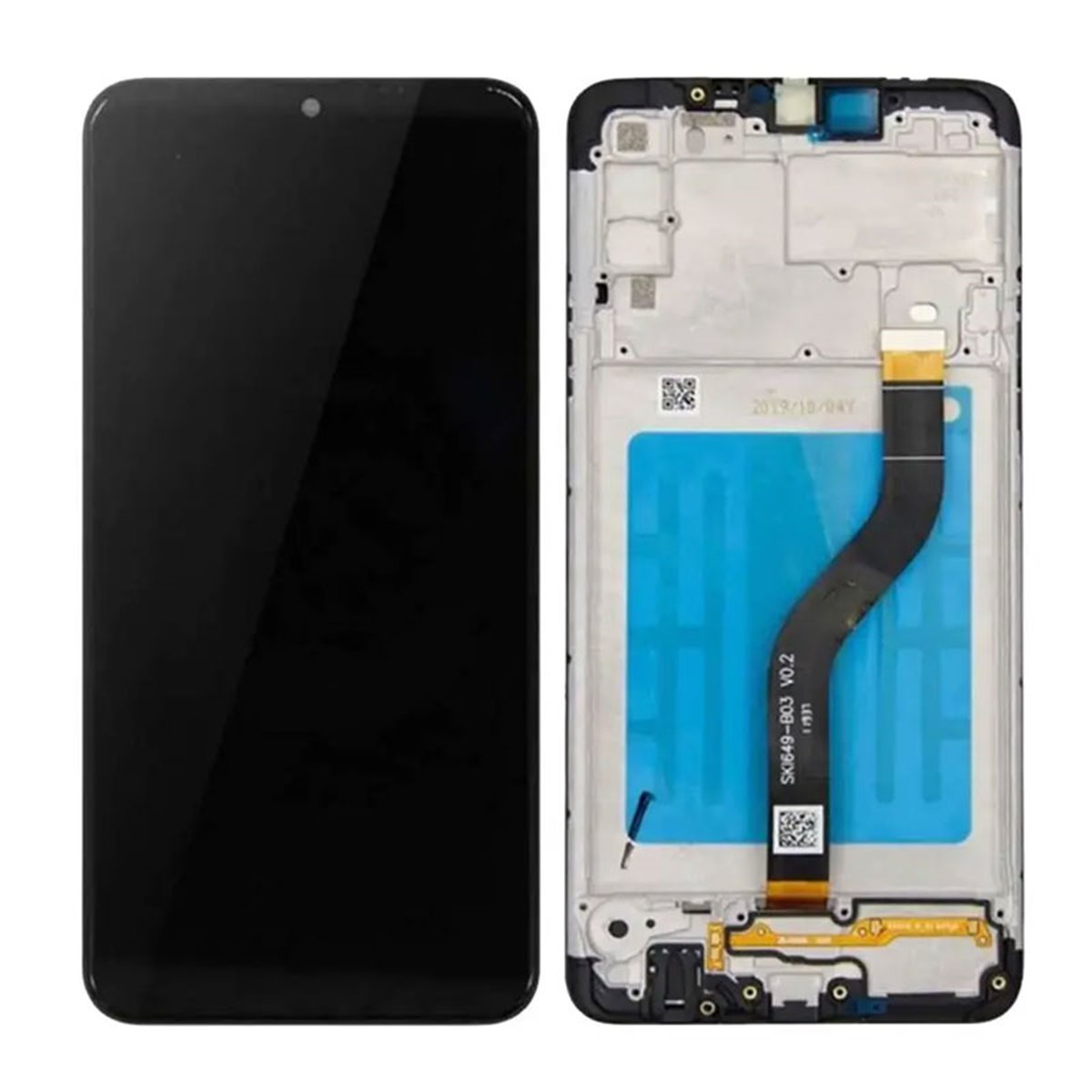 Pantalla Samsung Galaxy A20s A207F completa LCD + tactil negra con marco