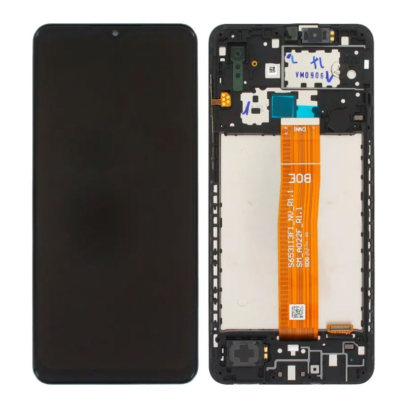 Pantalla original Samsung Galaxy A02 A022F Negro. Service Pack