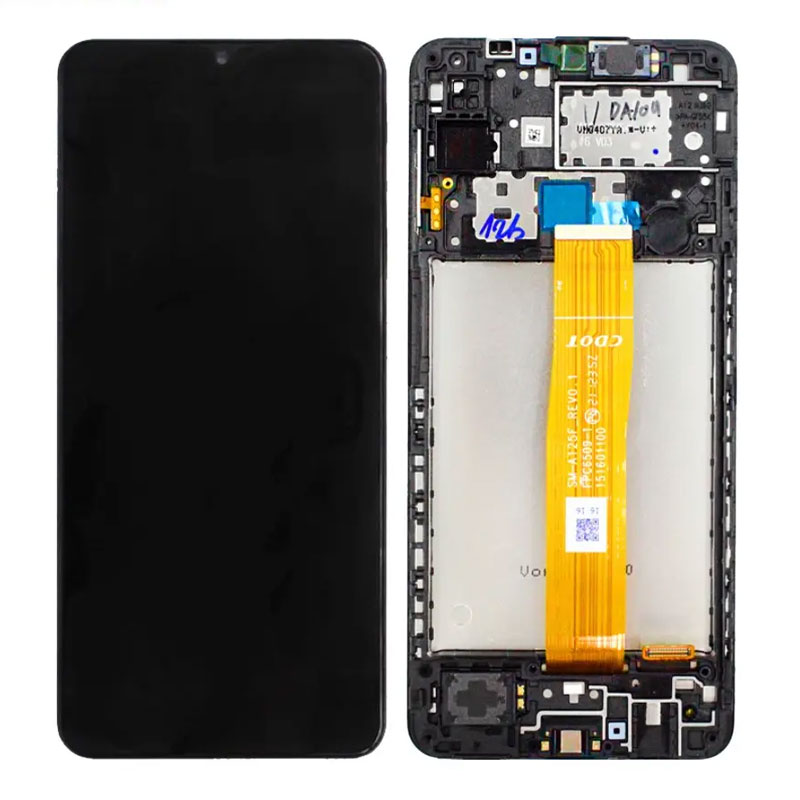 Pantalla original Samsung Galaxy A12 A125F Negro. Service Pack