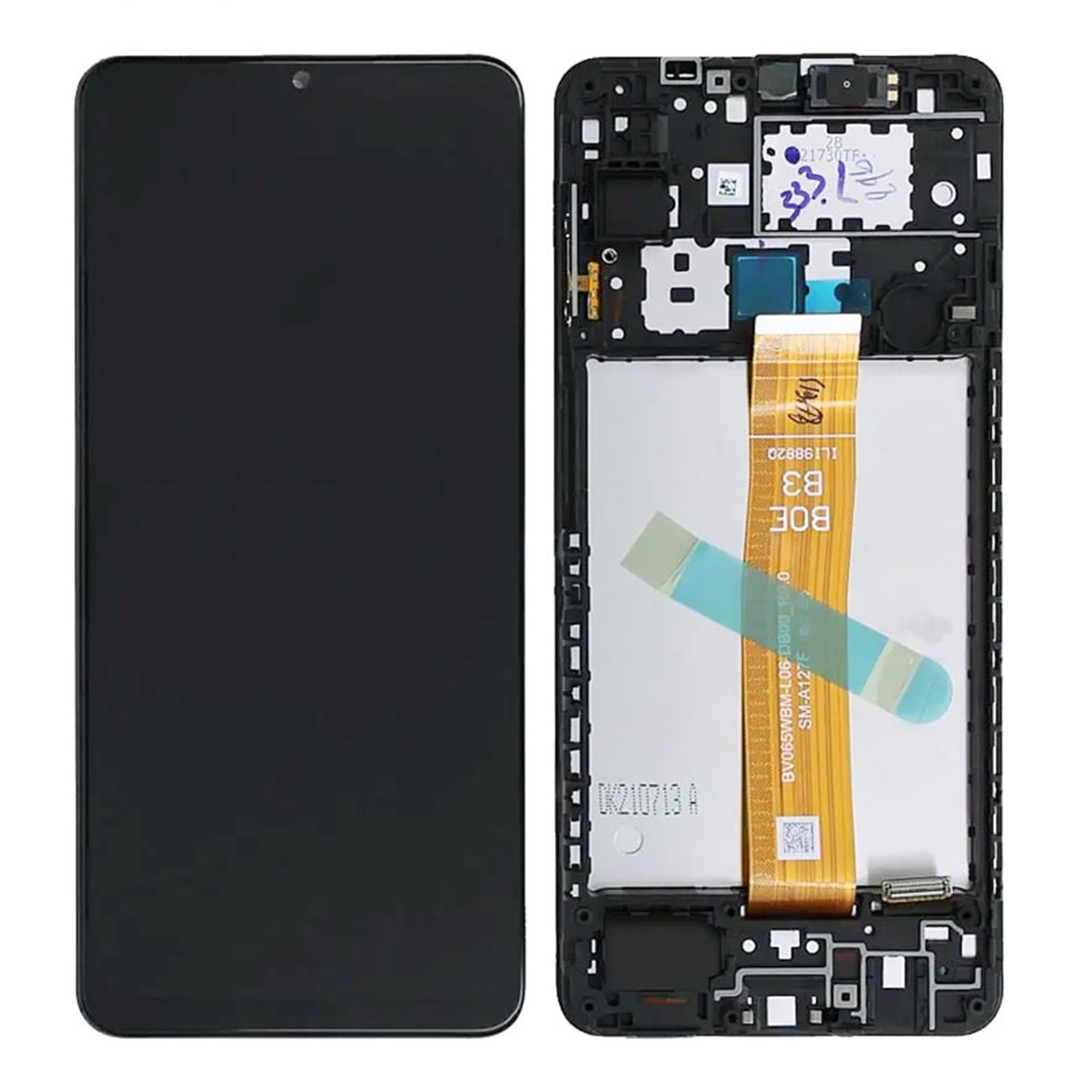 Pantalla original Samsung Galaxy A12s Nacho A127f Negro. Service Pack