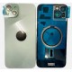 Tapa trasera iPhone 15 (con lente) y soporte metal (verde)