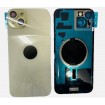 Tapa trasera iPhone 15 (con lente) y soporte metal (amarillo)