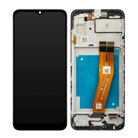 Pantalla Samsung Galaxy A03 A035F completa con marco Negra