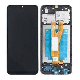 Pantalla Samsung Galaxy A03 Core A032 completa con marco Negra