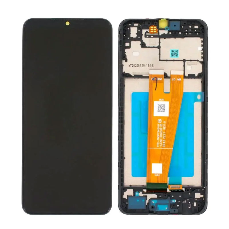 Pantalla Samsung Galaxy A04 A045 completa con marco Negra