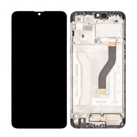 Pantalla Samsung Galaxy A10s A107M completa con marco Negra