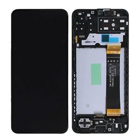 Pantalla Samsung Galaxy A13 4G A135 completa con marco Negra