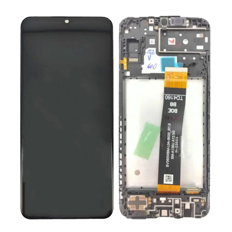Pantalla Samsung Galaxy A13 5G A136 completa con marco Negra
