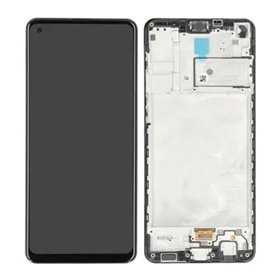 Pantalla Samsung Galaxy A21s A217 completa con marco Negra