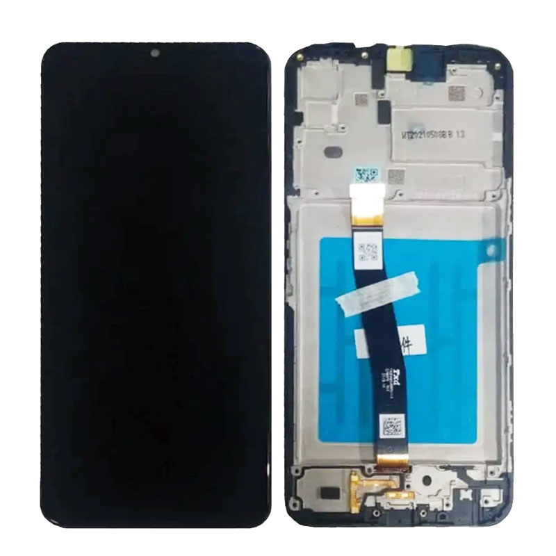 Pantalla Samsung Galaxy A22 5G A226B completa con marco Negra
