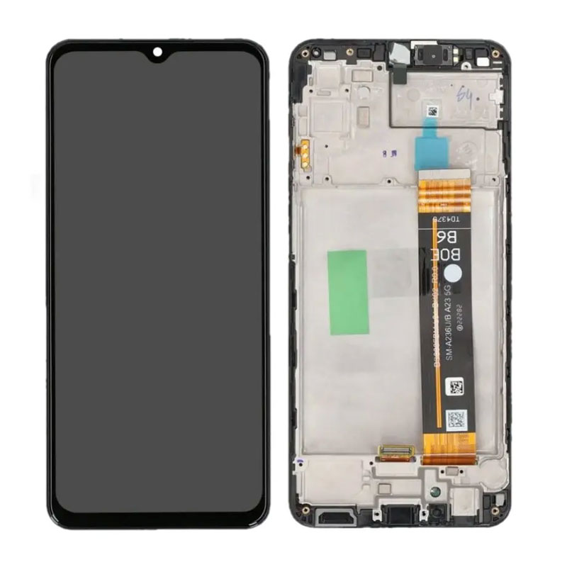 Pantalla Samsung Galaxy A23 5G A235 completa con marco Negra
