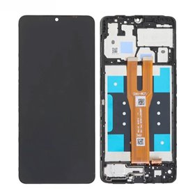 Pantalla Samsung Galaxy A06 A065 completa con marco Negra