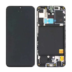 Pantalla Samsung Galaxy A40 A405 completa con marco Negra