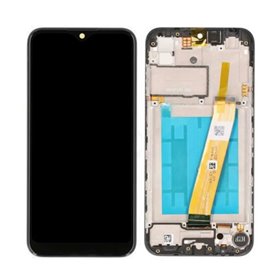 Pantalla Samsung Galaxy A01 A015F completa con marco Negra