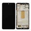 Pantalla Samsung Galaxy M54 5G M546 OLED negra con marco