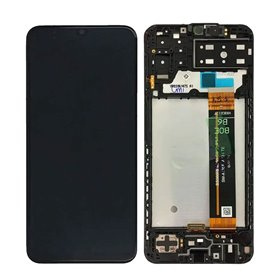 Pantalla Samsung Galaxy M13 M135 completa con marco Negra