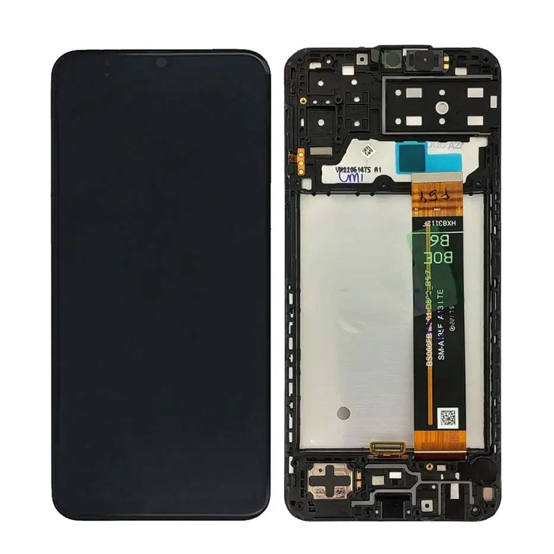 Pantalla Samsung Galaxy M13 M135 completa con marco Negra
