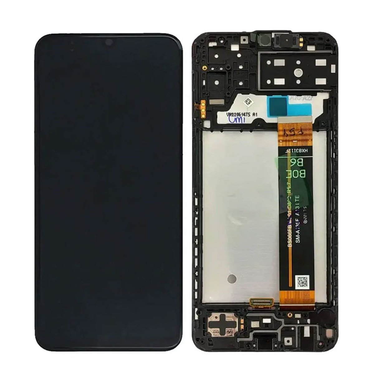 Pantalla Samsung Galaxy M13 M135 completa con marco Negra