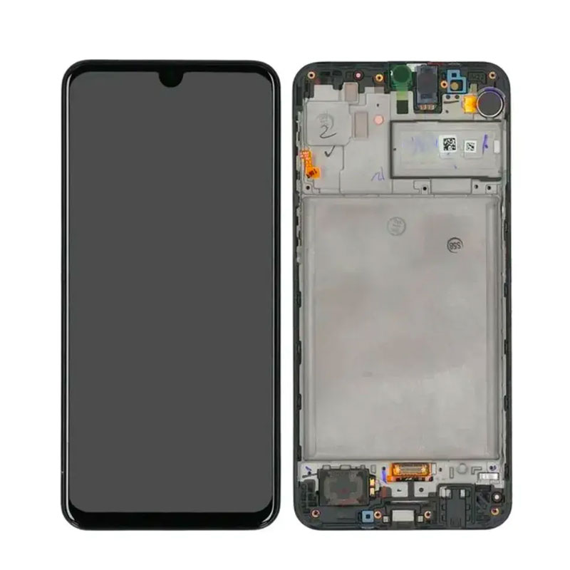 Pantalla Samsung Galaxy M31 M315 completa negra con marco