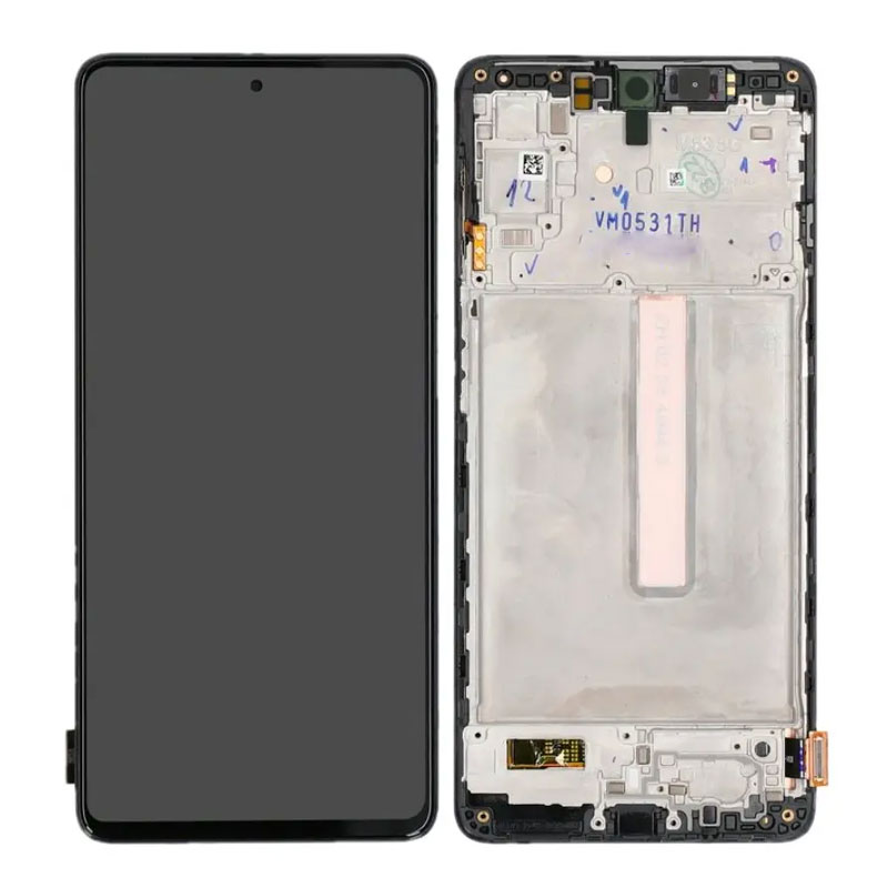 Pantalla Samsung Galaxy M53 5G M536 completa negra con marco 