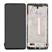 Pantalla Samsung Galaxy M53 5G M536 completa negra con marco 