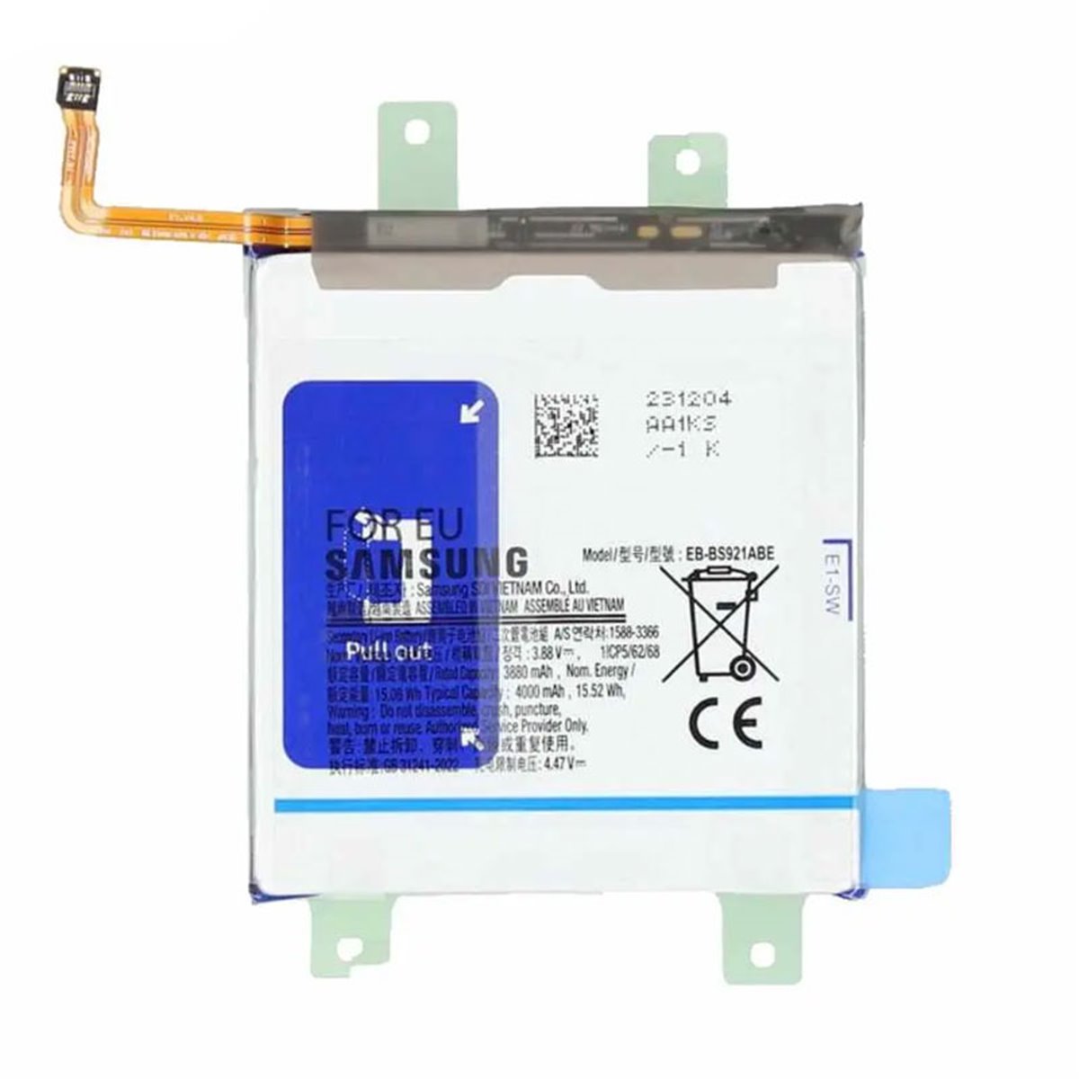 Bateria original EB-BS921ABE Samsung Galaxy S24 S921 Service Pack 