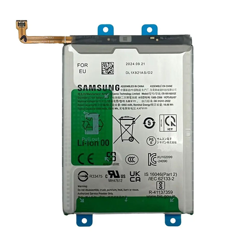 Bateria original EB-BA166ASE Samsung Galaxy A16 5G A166/ A16 4G A165/ A26 5G A266 Service Pack 