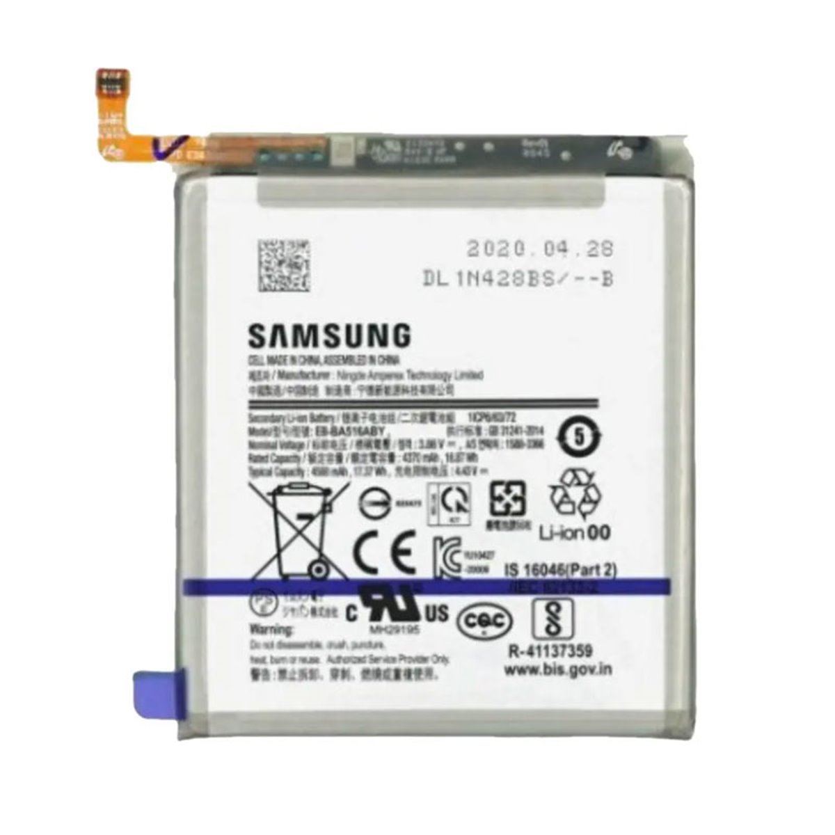 Bateria original EB-BA516ABY Samsung Galaxy A51 A515 Service Pack 