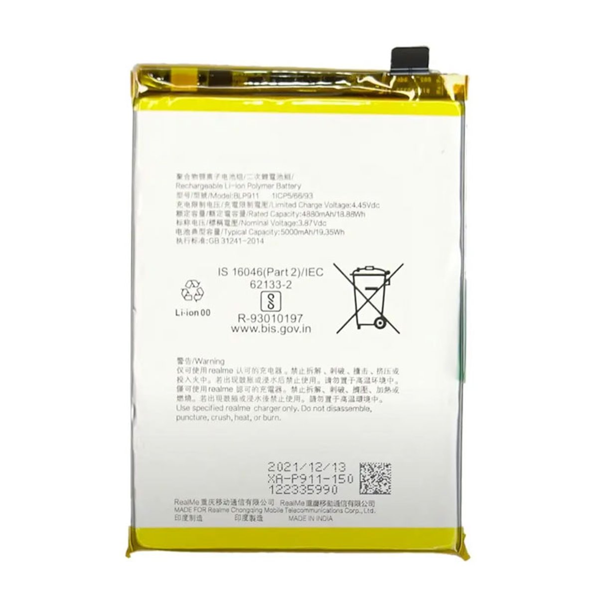 Bateria Realme 9 Pro/ Realme 9i BLP911