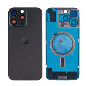 Tapa trasera iPhone 16 Pro Max (con lente) Negro Titanio
