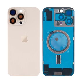 Tapa trasera iPhone 16 Pro Max (con lente) Desierto Titanio