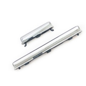 Set botones laterales Samsung Galaxy A71 A715 Plata