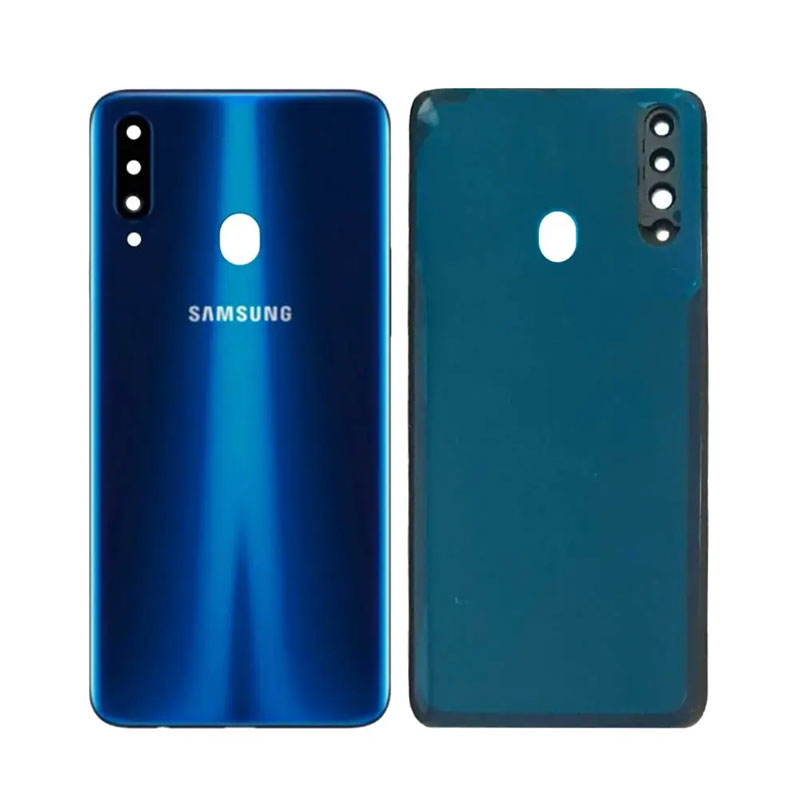 Tapa trasera original Samsung Galaxy A20s A207 Azul