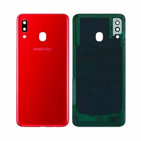 Tapa trasera Samsung Galaxy A20 A205 Rojo