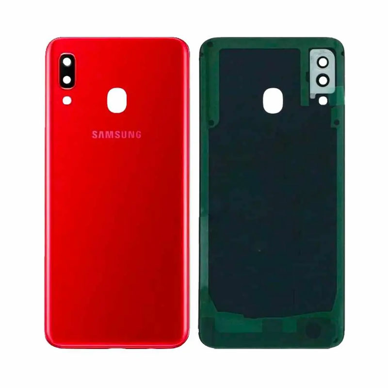 Tapa trasera Samsung Galaxy A20 A205 Rojo