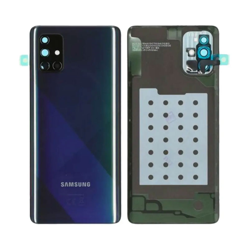 Tapa trasera Samsung Galaxy A71 A715 (con lente) Negra