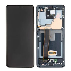 Pantalla con marco Samsung Galaxy S20 Ultra 5G SM-G988B OLED Negra